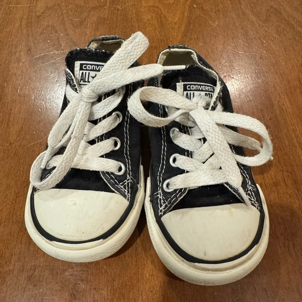 Converse All Star Toddler Boy Size 7 Black Sneakers